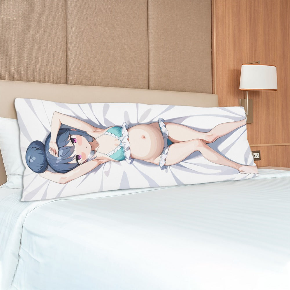 Rin Shima Laid-Back Camp Yuru CampΔ Pregnant Body Pillow Case Dakimakura